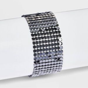 ⭐️ A New Day Black Mesh Wrap Bracelet